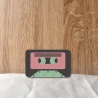 Retro Aufnäher: Kassette 80er Jahre Mixtape Stickapplikation