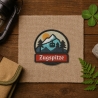Zugspitze Aufnäher – Gestickter Berg Aufnäher, Deutschland Souvenir (ca. 8 cm) Filz Polyester Bestickt