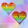 Pride Patch: Regenbogen Liebe Herz Gestickte Applikation (7 cm)