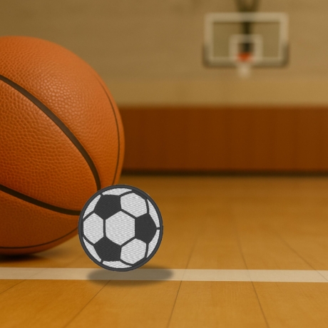 Sport Patch, Gesticktes Fussball Applikation, Sportabzeichen zum aufbügeln oder aufnähen