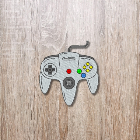 Retro Aufnäher | Vintage Game Controller Applikation | Besticktes 90er Jahre Gaming Design