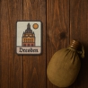 Dresden Aufnäher – Gestickter Aufnäher mit Frauenkirche, Deutschland Souvenir (ca. 8 cm) Filz, Polyester