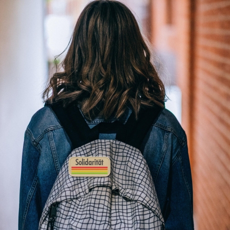 Solidarity Patch, gesticktes Bügelbild, Pride Flagge, LGBTQ, Anti-Hate, Unterstützung Vielfalt