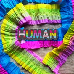 Pride Aufnäher | Regenbogen Mensch | Bestickter LGBTQ+ Aufnäher mit Regenbogen-Flaggen