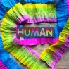 Pride Aufnäher | Regenbogen Mensch | Bestickter LGBTQ+ Aufnäher mit Regenbogen-Flaggen