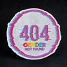 Pride Patch 404 Gender Not schmieden, Regenbogen Aufnäher, gesticktes Abzeichen