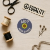 Politischer Aufnäher | Anti-AFD gestickte Applikation aus Applikation, ca 8 cm zum Aufbügeln