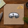 Ski Patch für Tasche Ski Aufnäher Berglandschaft Natur gestickt