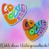 Pride Aufnäher | Liebe Herz Retro gestickte Applikation | Aufbügeln | 8,5cm