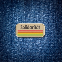 Solidarity Patch, gesticktes Bügelbild, Pride Flagge, LGBTQ, Anti-Hate, Unterstützung Vielfalt