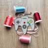 Retro Aufnäher | Vintage Game Controller Applikation | Besticktes 90er Jahre Gaming Design