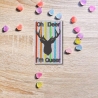 LGBTQ Aufnäher Oh Deer I'm Queer, Bestickter Pride Patch, 7 cm