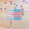 Trans Rechte: Gestickter Pride Aufnäher (9 cm) Blau, Pink & Weiß