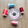Less People, More Dogs Patch, Gestickte Pfotenabdrücke Applikation, Farben anpassbar