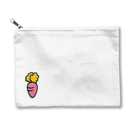 Aufbügel Aufnäher,Maschinengestickter Pink Karotte, Tasche/Hut/Flicken, Kinderkleidung Zubehör