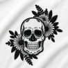 Totenkopf aufnäher groß bestickt,schwarz weiß rückenpatch,Biker Motorradweste