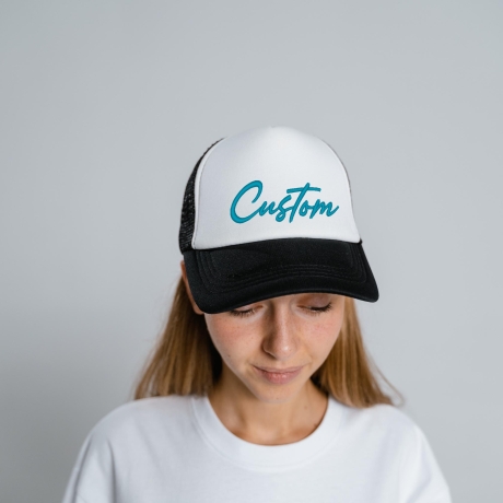 Individuell bestickter Hut, personalisierte Dad-Cap mit Text oder Logo, Small Business Logo
