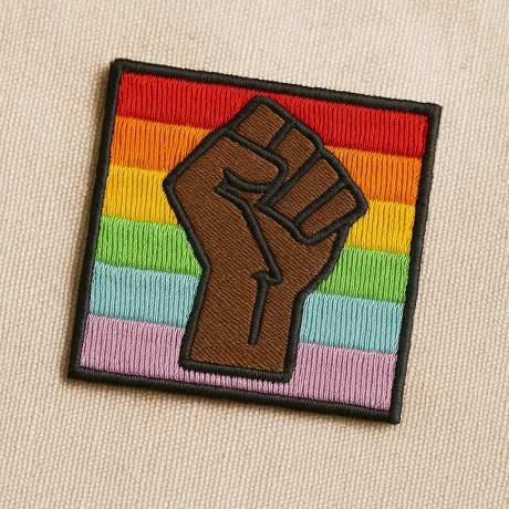 Rainbow Fist Aufnäher: LGBTQ+ Pride | 6cm