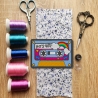 90s Mixtape Patch, Besticktes Retro Kassette Design