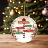 Familie Weihnachten benutzerdefinierte Ornament | Bis zu 9 Namen | Personalisierte Urlaub Dekor
