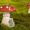 Grüner Drache Aufnäher, gesticktes, kleines Bügelbild