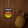 Travel Aufnäher |Berlin Aufnäher Brandenburger Tor | 8 cm Stickpatch | Rot Schwarz Gelb