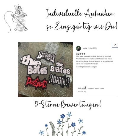 Individuell Bestickter Aufnäher, Patch nach Wunsch | Custom Patch