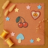Retro Patch Kirschen– Stickpatch in Wunschgröße | Vintage, Rockabilly, Frucht