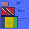 Nordamerikanischer Country Flagge Patch, USA Kanada Mexiko Gestickte Aufbügler Flaggen
