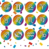 Pride Patch: Sternzeichen Regenbogen LGBTQ+ zum Aufnähen und Aufbügeln, 6 cm