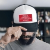 Politischer Aufnäher | Parodie Lustige gestickte rote Satire Applikation