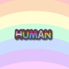 Pride Aufnäher | Regenbogen Mensch | Bestickter LGBTQ+ Aufnäher mit Regenbogen-Flaggen