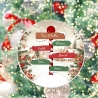 Familie Weihnachten benutzerdefinierte Ornament | Bis zu 9 Namen | Personalisierte Urlaub Dekor