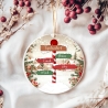 Familie Weihnachten benutzerdefinierte Ornament | Bis zu 9 Namen | Personalisierte Urlaub Dekor