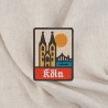 Köln Travel Patch - 9 cm Gesticktes Souvenir Abzeichen von Dom, Brücke und Fluss