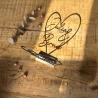 Personalisiertes Geschenk zur Hochzeit&Jahrestag|Herz Aufsteller 