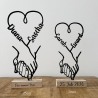 Personalisiertes Geschenk Hochzeit&Jahrestag|Hände Aufsteller 