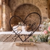 Personalisiertes Geschenk zur Hochzeit&Jahrestag|Herz Aufsteller 