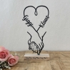 Personalisiertes Geschenk Hochzeit&Jahrestag|Hände Aufsteller 