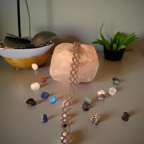 Kropfband mit Glasperlen