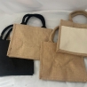 Jutetasche mit Namen und Blümchen