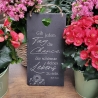 Schiefertafel mit inspirierendem Spruch – Einzigartige Dekoration für Garten und Zuhause