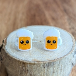 Bier Ohrstecker fürs Oktoberfest und als Party Accessoire