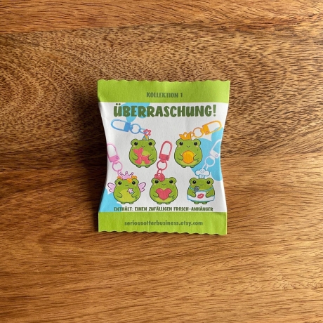 Frosch Schlüsselanhänger in Überraschungsbox