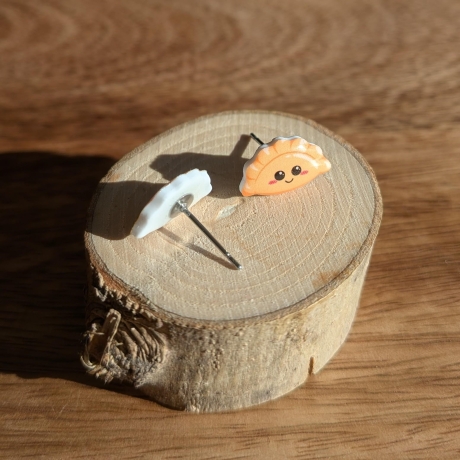 Edelstahl Ohrstecker Dumplings bzw Gyoza Kawaii für Japan Fans