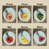 Charms und Anhänger mit Obst, Biene, Waffel, Eis, Kühe und mehr