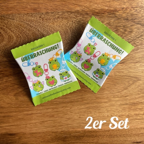 Frosch Schlüsselanhänger in Überraschungsbox