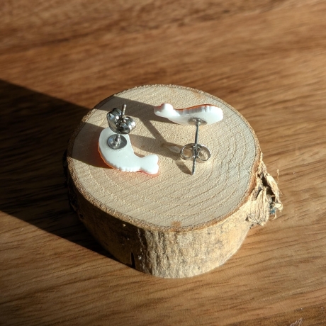 Ohrstecker Tempura Schrimps mit Herzaugen für Japan Fans