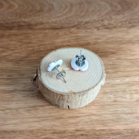 Ohrringe Äpfel wahlweise mit Glitzer für Obst Fans