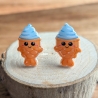 Ohrstecker Taiyaki Japanisches Dessert mit Fisch-Waffel und Eis 